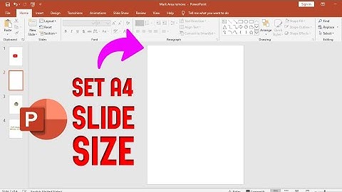 Hoe u een A4-pagina in PowerPoint instelt