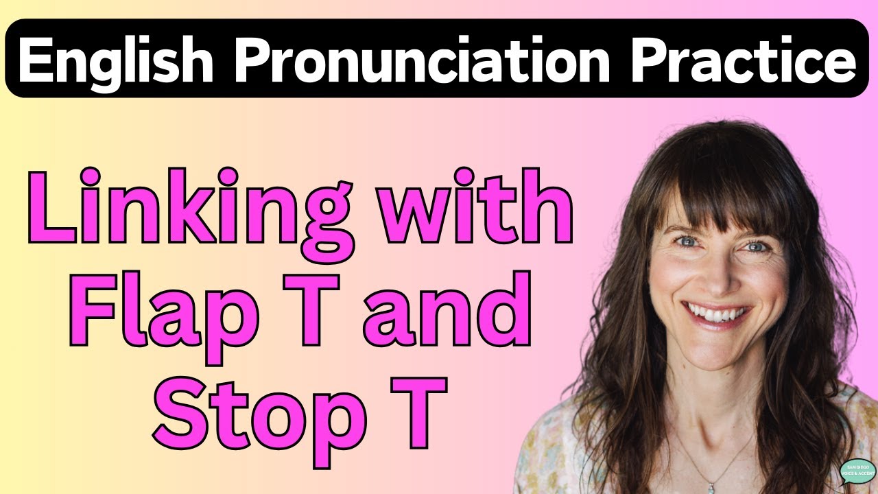 Speak English Like a Native! Linking with Flap T /ɾ/ and Stop T /ʔ/| English Pronunciation Practice