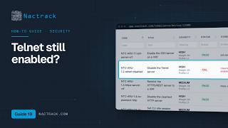 Telnet still enabled Find every device that allows it | NacTrack