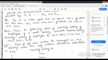 SAITM BBA/BCA SEM 2 BUSINESS STATISTICS /MATHEMATICAL FOUNDATION OF COMPUTER UNIT 2/UNIT 1 LECTURE 2