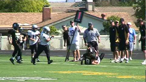 Newbury Park Steelers, #9 Ben Jackson, Kickoff Return