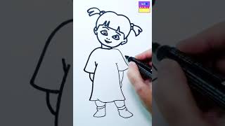 Boo's Sketch from Monsters, Inc. coloring page