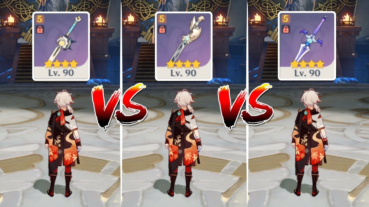 Kazuha F2P Weapon Guide - Iron Sting, Favonius & Sacrificial Sword Comparison【Genshin Impact】