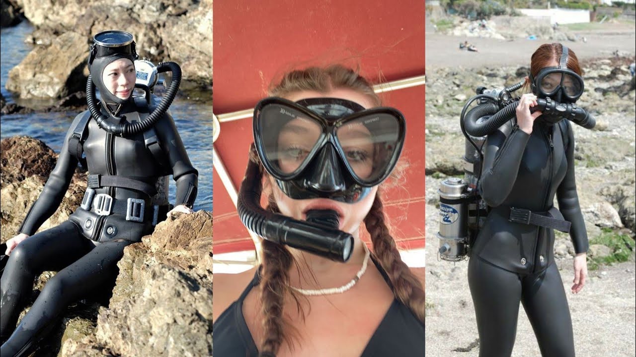 Most Stunning and Stunning latex full face gas masks and scuba diving