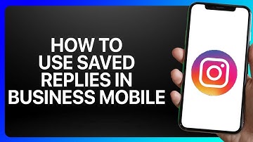 How To Use Saved Replies in Instagram Business Mobile Tutorial