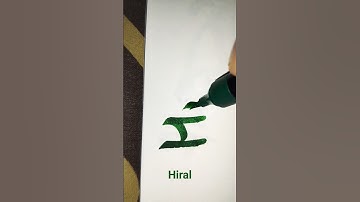 How to write Hiral in Cursive#Calligraphy for beginners#Cursive Handwriting teacher#Shorts