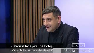 Simion îl face praf pe Boloş: " Vrea să facă economie la hârtie igienică".