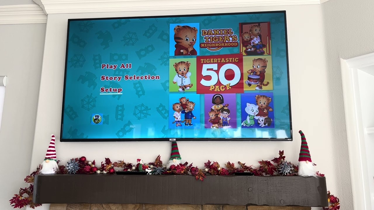 Daniel Tiger's Neighborhood Tigertastic 50 Pack 2021 DVD Menu