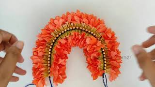 Crossandra flower tying