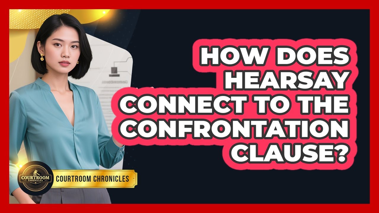 How Does Hearsay Connect To The Confrontation Clause? - Courtroom Chronicles