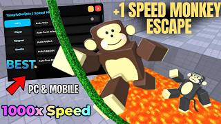 🐵 +1 Speed Monkey Escape Script 2026 | Auto Win, Auto Farm & OP GUI