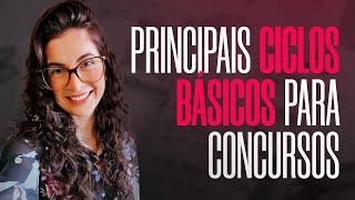 PRINCIPAIS CICLOS BÁSICOS PARA CONCURSOS (Várias áreas!) | Laura Amorim