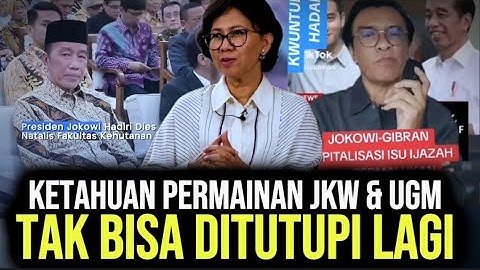 IBU REKTOR BARU TAHU, PERMAINAN JKW TAK BISA DITUTUPI LAGI 