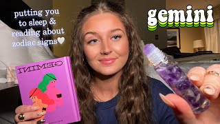 ASMR | PUTTING YOU TO SLEEP & READING ABOUT ZODIAC SIGNS