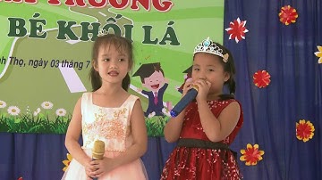 LỄ RA TRƯỜNG CÁC BÉ LỚP LÁ TRƯỜNG MẦM NON VÀNH KHUYÊN