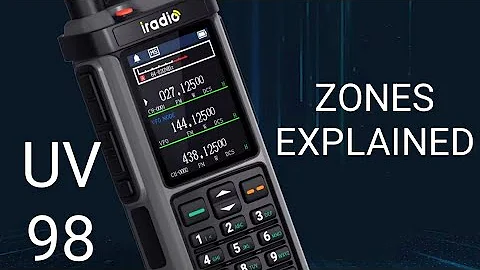 Zones Explained - iRadio UV-98/Radtel RT880