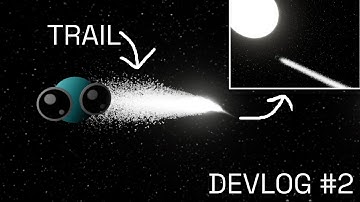 Adding a (fart) trail to my protagonist|| Indie Space Game|| Devlog #2