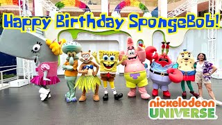 SpongeBobs LIVE Birthday Bash Skit and Dance Show @ Nickelodeon Universe in the American Dream Mall