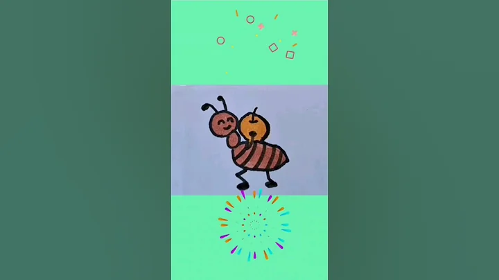 Ant 🐜 |Easy Ant Drawing For Kids  #trending #viral #ytshorts #kidsvideo #kidscartoon #kidssong #kids