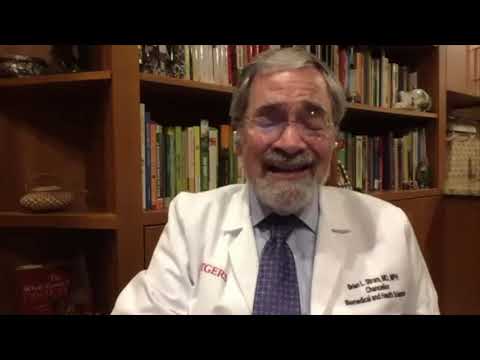 Dr. Brian Strom, Rutgers University, Presenting Award to Dr Anthony Fauci