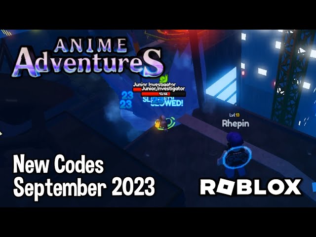 Roblox Anime Adventures New Codes September 2023 