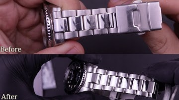 HOW TO REFINISH A WATCH | EASY Scratch Removal Tutorial For BOTH Brushed (Satin) and High Polish