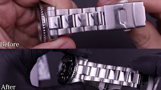 HOW TO REFINISH A WATCH | EASY Scratch Removal Tutorial For BOTH Brushed (Satin) and High Polish