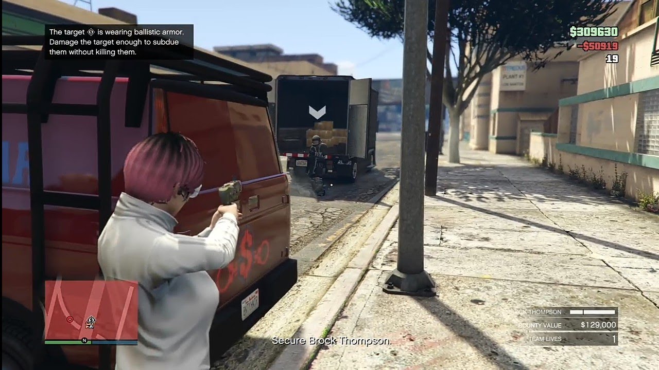 GTA Online - Most Wanted Bounties #2 - Brock Thompson (THIS GUY AIN'T NO JOKE !!)