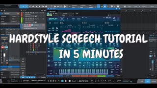 How to make Hardstyle Screech in 5 minutes Free Xfer Serum Preset Download Sound design Challenge
