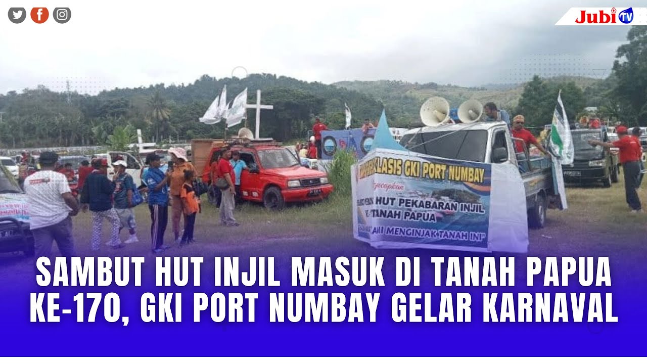 SAMBUT HUT INJIL MASUK DI TANAH PAPUA KE-170, GKI PORT NUMBAY GELAR KARNAVAL