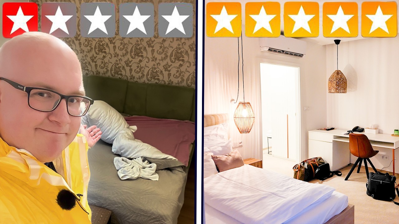 Spím v nejhůře a v nejlépe hodnoceném hotelu v Písku | To nechceš 🤮 | Zvládnu dvě snídaně?
