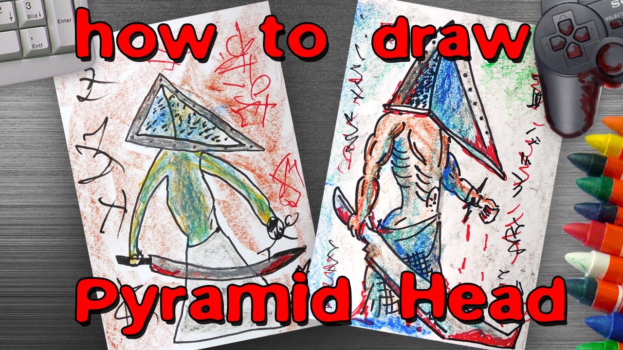 What Pyramid Head Looks Like under his helmet. (Drawing, Read