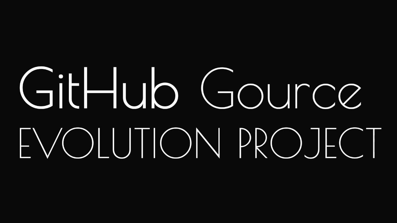 GitHub Gource -- Evolution Project