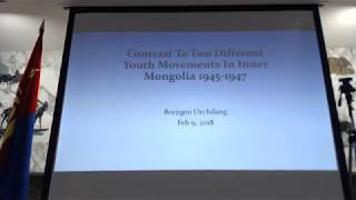 The 12th IMSC - Borjigen Orchilang - Contrast to Two Different Youth Movements in Inner Mongolia