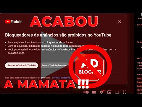 começa a interromper vídeos para quem usa bloqueadores de anúncios  no Brasil 