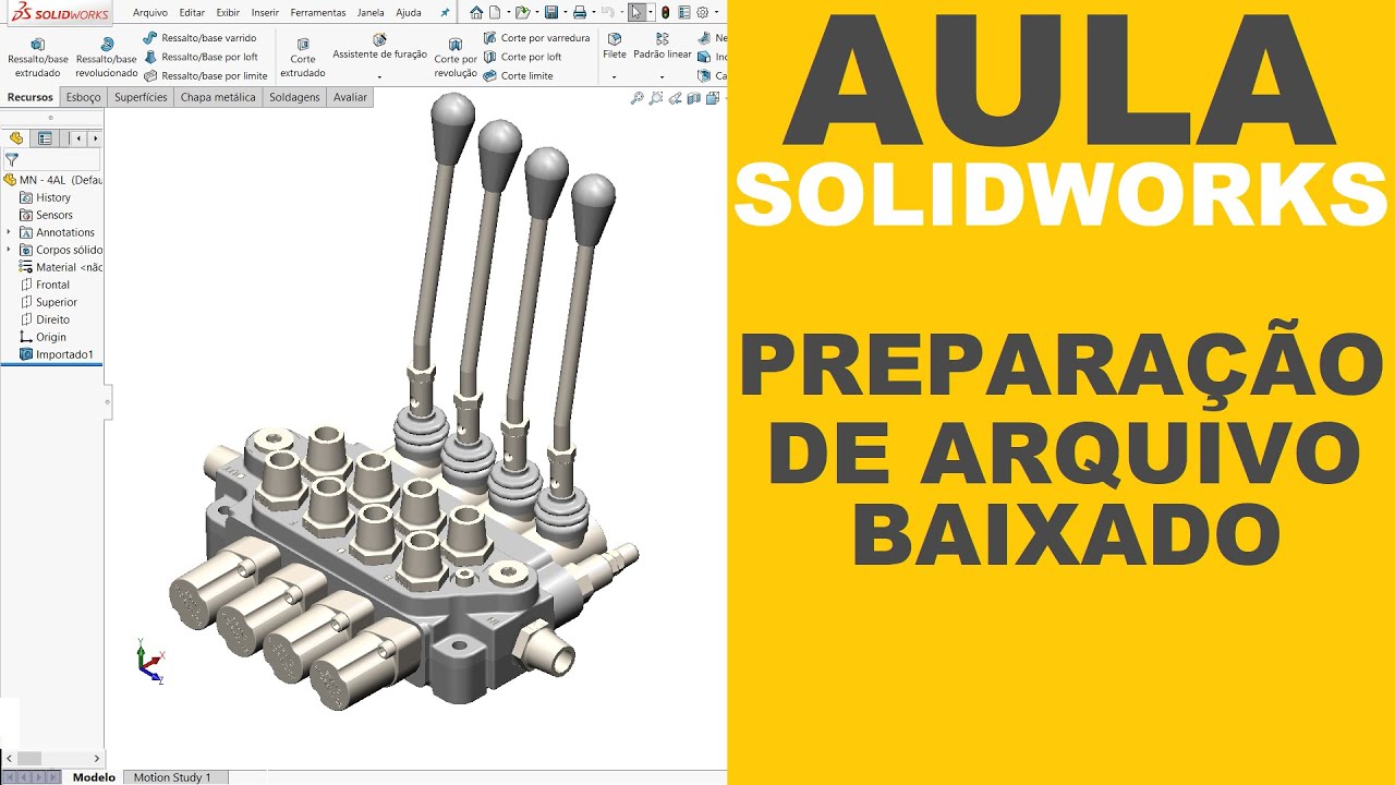 SOLIDWORKS: ARQUIVOS 3D - COMO BAIXAR DA INTERNET E PREPARAR PARA USO EM PROJETOS