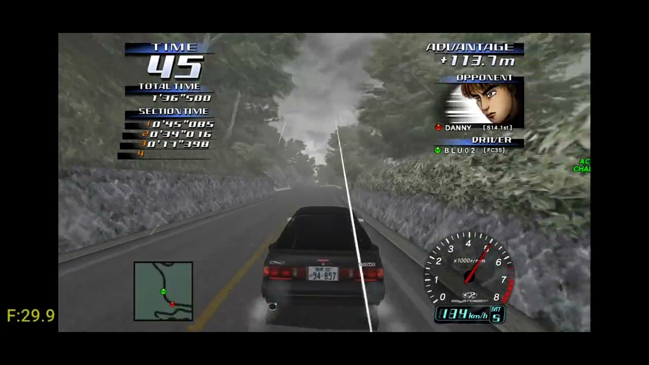 Initial D Arcade Stage 3 - Legend Of The Street 2 Stars W/ RX7 FC Pt 5(Flycast)