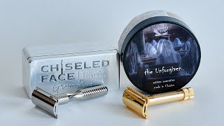 Merkur 34G HD и CHISELED FACE TITANIUM LEGACY | AreffaSoap the Unforgiven | Бритьё с  HomeLike