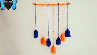 Diy yarn wall hanging | home decor ideas easy craft