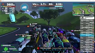 Tiny Race 1 Of 4 By Zwift Insider - Z1 Categoria A - Two Bridges Loop