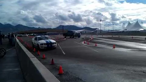 Mustang and Corvette test drives at Barrett Jackson