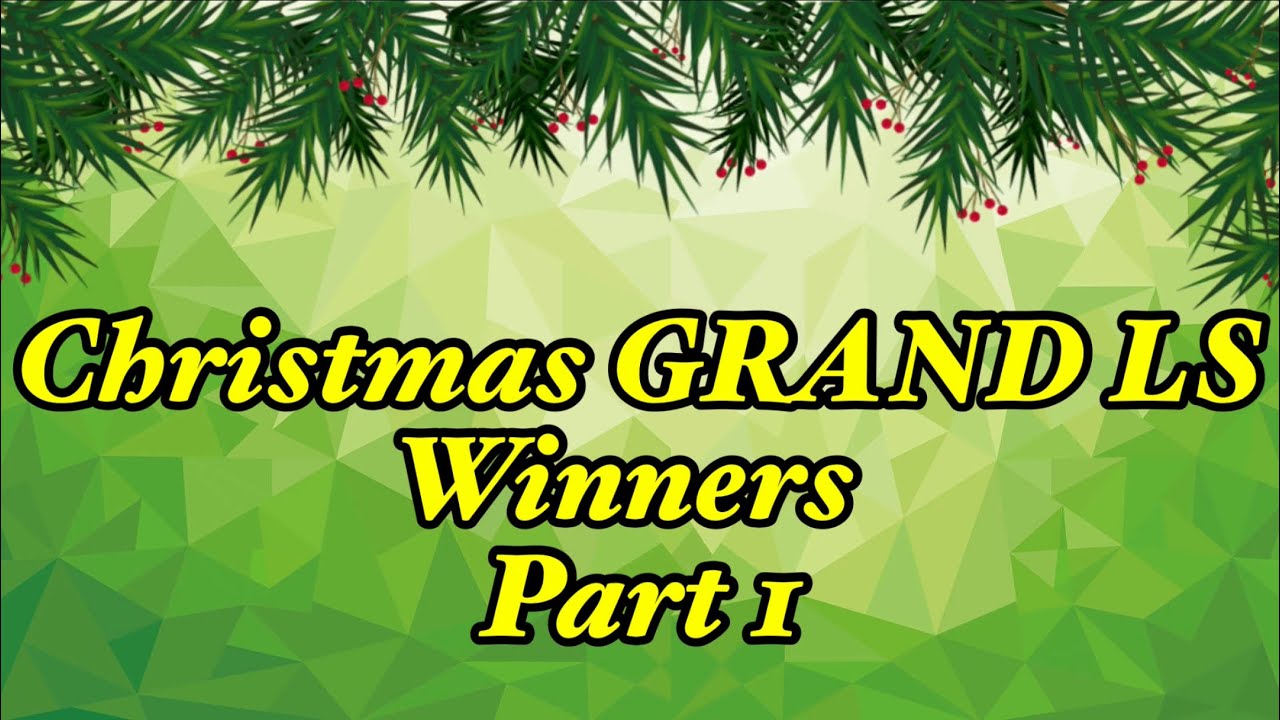 PART 1 of our Christmas Grand LS Giveaway! YouTube