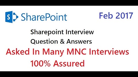 SharePoint Interview Questions - Basic Questions- Part 1