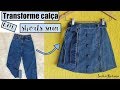 DIY COMO TRANSFORMAR CALÇA EM SHORTS SAIA | SUELLEN REDESIGN