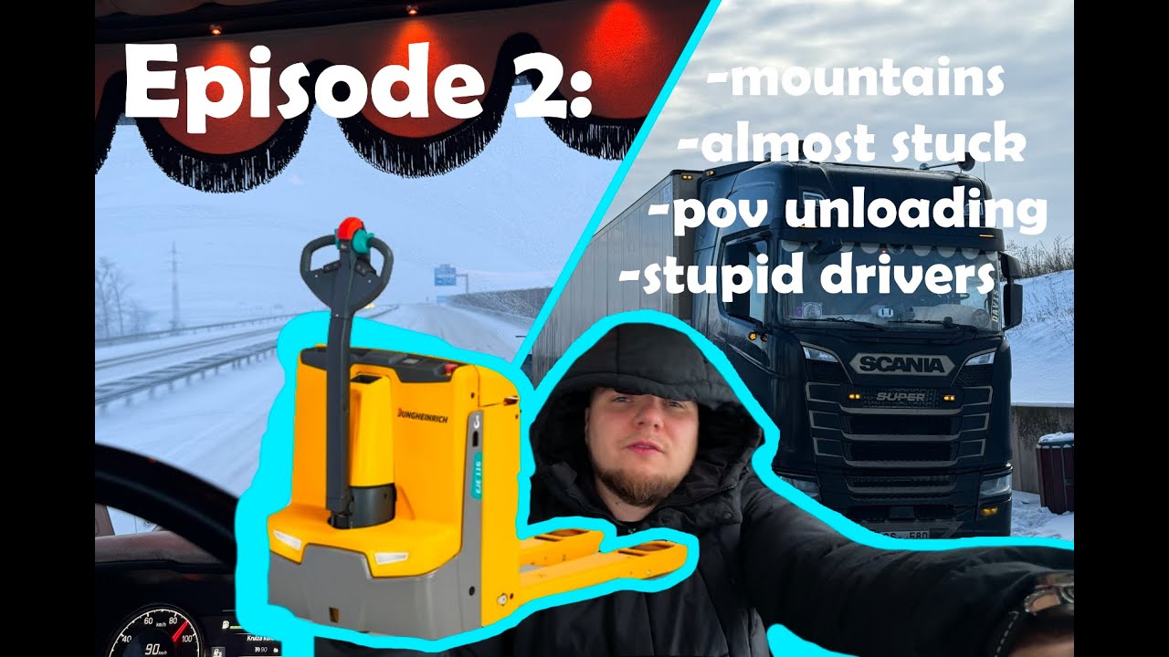 Rollin' East | Snowy Disaster | 4K POV Driving Scania