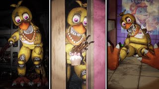 All Ruined Chica Scenes but its Withered Chica - FNAF: Security Breach DLC Ruin (FNAF Mod)