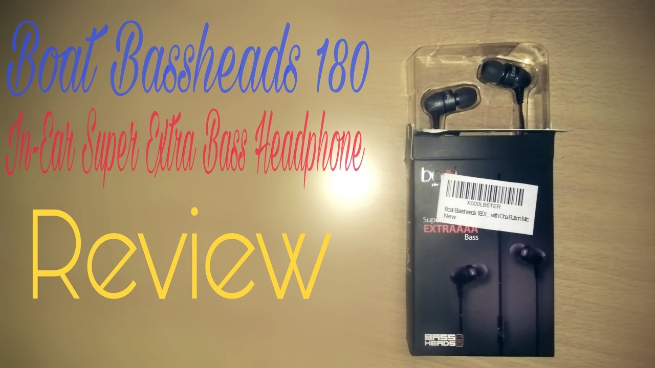 Boat Bassheads 180 InEar Super Extra Bass Headphone Review YouTube