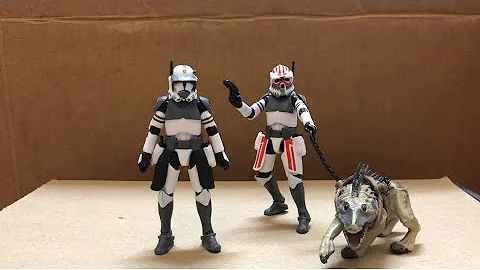 KO Star Wars Clone Wars 1:18 Sgt. Hound and Kamino Security Captain