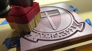 Details Testing 1/4” Downcut Endmill on Pink EPS Foam Board Guide