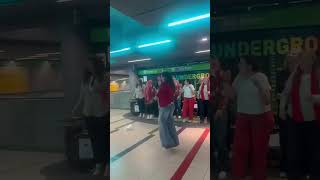 Freedom in metro #dance #singing #choir #lol #love #helpmemakethismakesense #gospelchoir #jesus